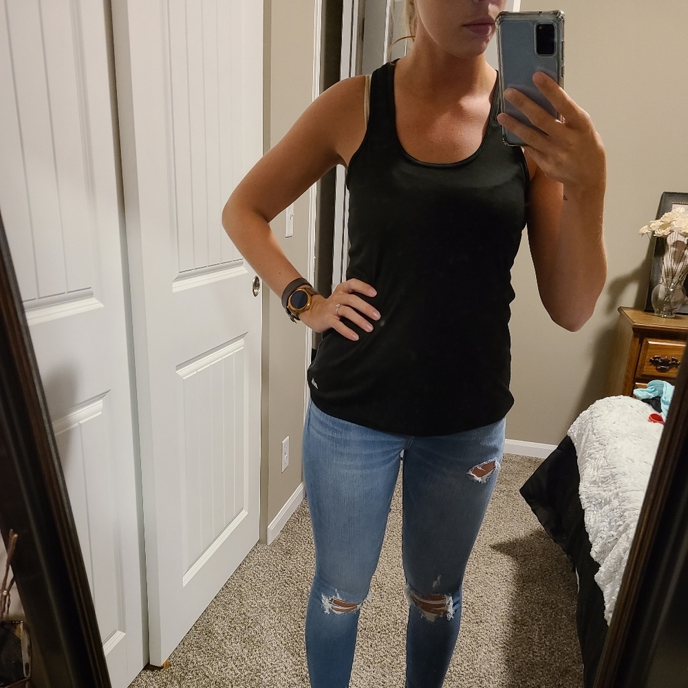 Black, workout tank